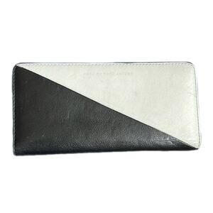 Marc by Marc Jacobs Sophisticato Wallet Leather Sliced Tomoko Black White